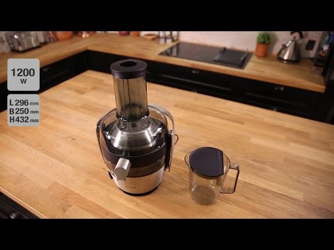 „Philips Avance Collection“ sulčiaspaudė HR1922/21, 1200 W, XXL tiekimo vamzdis, „QuickClean“ video