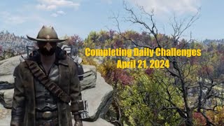 Fallout 76 Completing Daily Challenges For April 21, 2024 Quick Easy Guide