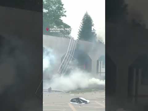 Deadly clashes in Kathmandu after social media ban sparks protests #nocomment #youtubeshorts #shorts
