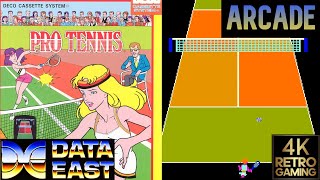 Pro Tennis Arcade ( Data East 1982 ) 4k Gameplay