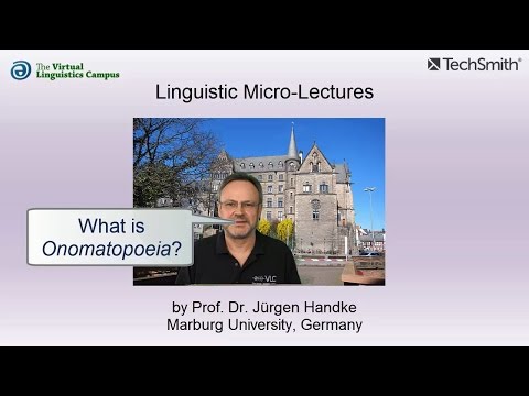 SEM_018 - Linguistic Micro-Lectures: Onomatopoeia