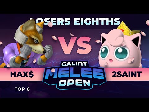 Galint Melee Open: Spring Edition - Hax$ (Fox) vs 2Saint (Jigglypuff) - Top 8 Losers Round 1