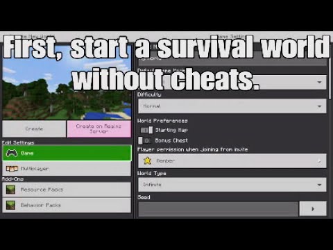 How to Get Achievements in Creative Mode (Bedrock Edition)