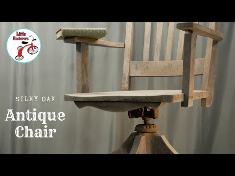 Antique Silky Oak Chair Restoration. Broken family heirloom brought back to life.