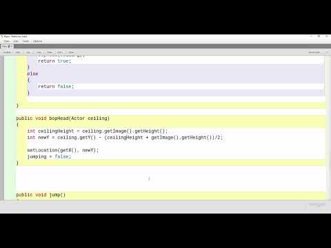 Ceilings - Greenfoot Platformer