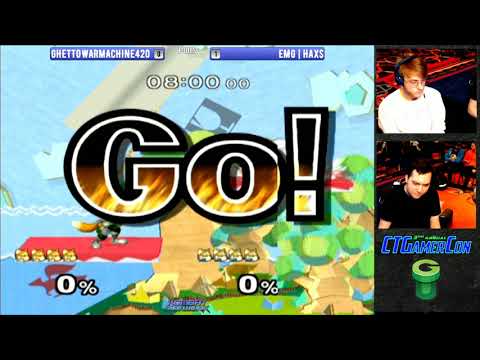 CT GamerCon 3 SSBM - GWM420 (Default Fox) vs. EMG | Hax$ (Blue Fox) - Melee WR4