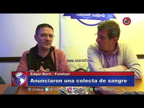 Anunciaron una colecta de sangre