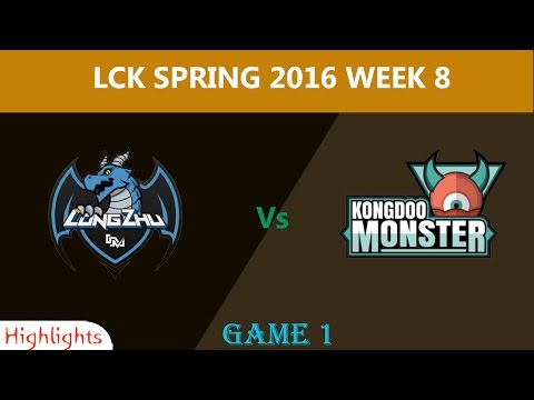 LZ vs KDM Highlights 2016|Highlights LCK Spring 2016 Week 8|LONGZHU GAMING vs Kongdoo Monster Game 1