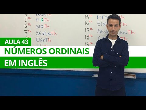 ORDINAL NUMERALS IN ENGLISH - CLASS 43 FOR BEGINNERS - PROFESSOR KENNY