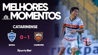 BARRA PERDE A SEGUNDA NO CATARINENSE E CAMBORIU VENCE! | Melhores Momentos - Camboriu 1 x 0 Barra