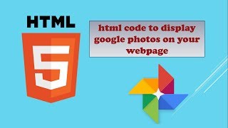 [HTML tutorial] html code to display image from Google Photos.
