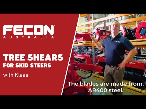 Fecon Australia Tree Shears for Skid Steer Loaders - with Klaas