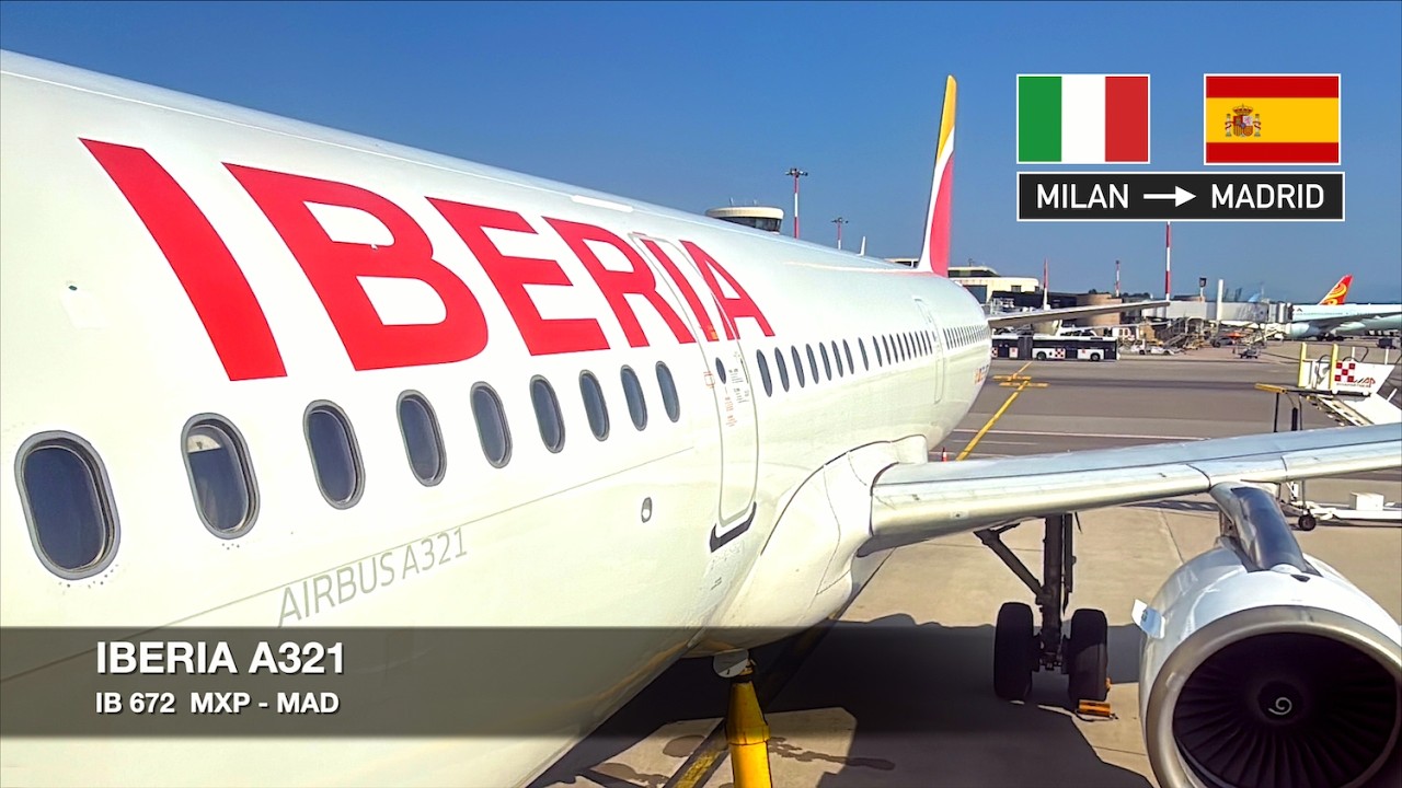 FLYING PREMIUM IN ECONOMY! | IBERIA A321 Economy XL | Milan MXP ✈ Madrid