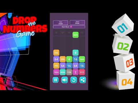 Drop the Numbers Merge Puzzle Video