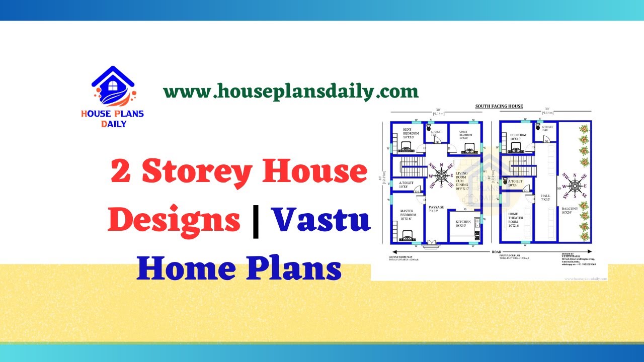 2 Storey House Designs | Vastu Home Plans