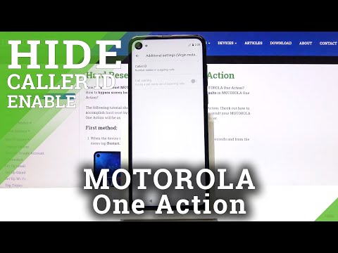 How to Show & Hide Caller ID in MOTOROLA One Action – Call Settings