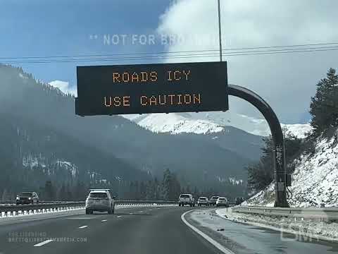 01-02-2023 Denver/Loveland Pass, CO - Dense Fog - Snowy Mountain Views