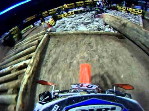 Endurocross 2010 Las Vegas Finals helmet cam 26x qualifying