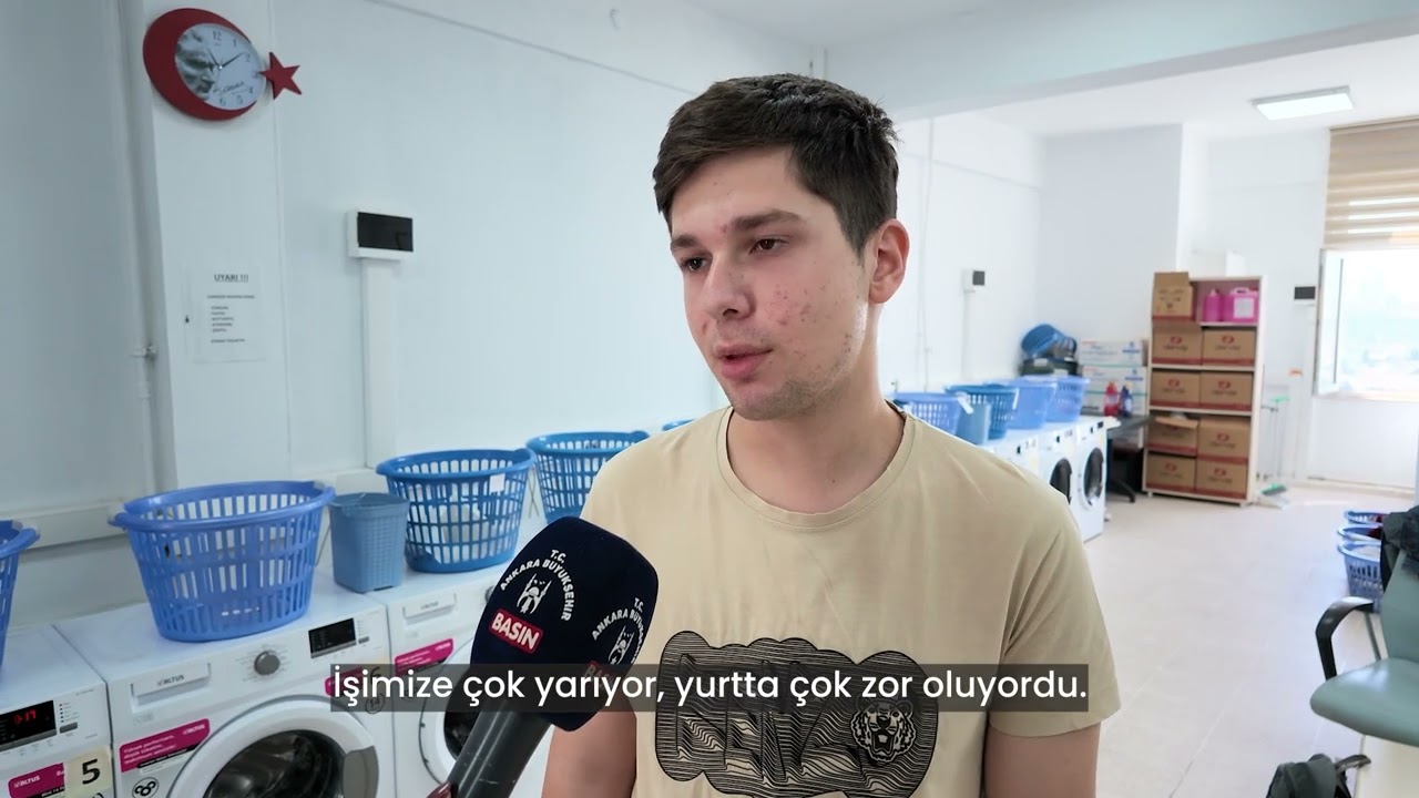 Giysi Yıkama Merkezlerimiz, öğrencilerin hayatını kolaylaştırmaya devam ediyor.