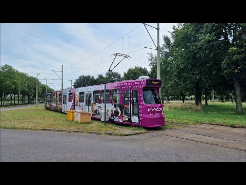 HTM tramlijn 1 Scheveningen Noord - Delft Tanthof | BN GTL8 3119 Moxy The Hague | 2022