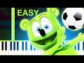 GO FOR THE GOAL Gummy Bear EASY Piano Tutorial