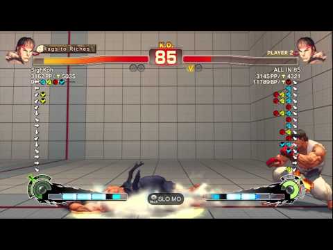 SSF4 AE 2012: SighKoh (Ryu) vs ALLIN85 (Ryu) - Endless (First to 5) - True HD - Prt.1