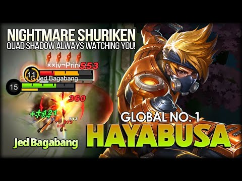 Nightmare Shuriken of Spacetime Shadow! Jed Bagabang Global No. 1 Hayabusa - MLBB
