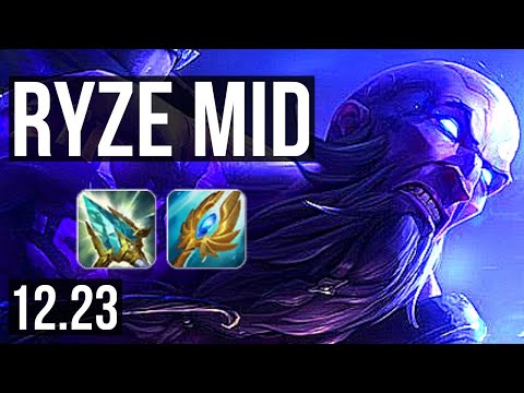 RYZE vs AKALI (MID) | 3/0/10 | KR Grandmaster | 12.23
