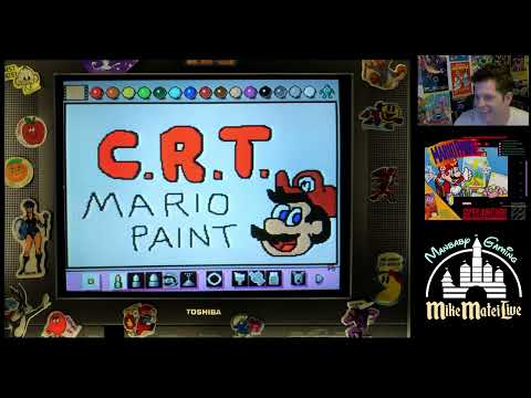 Drawing what my chat suggests in Mario Paint - Mike Matei Live 