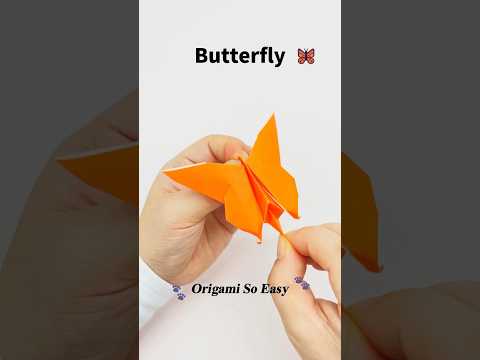 Origami Butterfly Instructions | Origami Butterfly with Waving Wings | DIY Origami Butterfly
