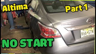 Nissan Altima with push start dont start intermittently bad brake switch part 1