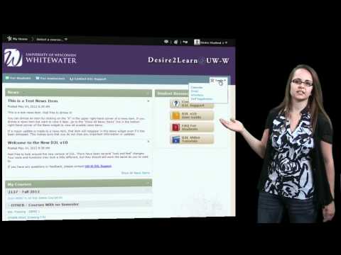 Desire2learn V10 Overview For Students