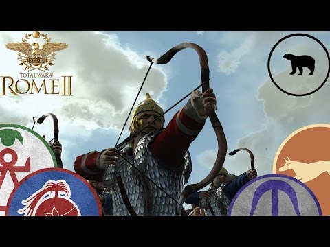 Total War Rome 2 Online Battle 41: Baktrians on POINT