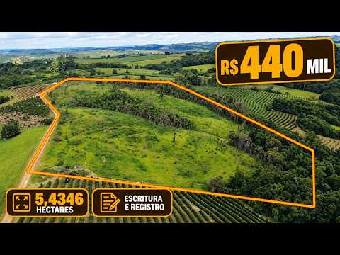 CHÁCARA ALTA PANORÂMICA NA REGIÃO DO CAFÉ 55.000 METROS R$ 440 MIL - Código:2607