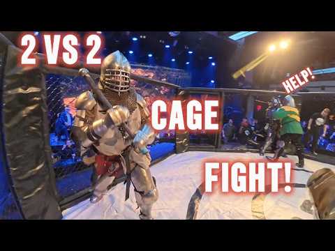 Full Contact Armoured Cage Fight 2v2 – NYC's Deadly Duos Debut!