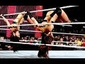 RAW The Bella Twins And The Funkadactyls Def AJ Lee Tamina Snuka Alicia Fox And Aksana