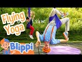 Can Blippi Do Flying Yoga Healthy Activities For Kids