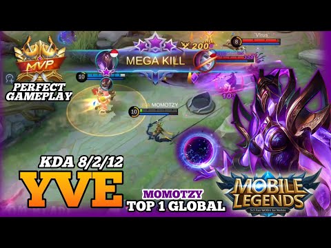 89% Win Rate YVE Forest Hymn Perfect Play - Top 1 Global YVE - MOMOTZY - MLBB