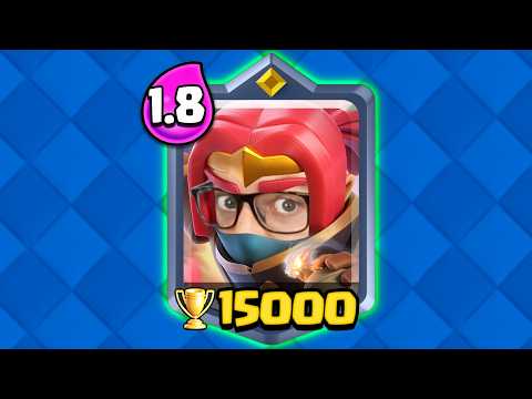 I hit 15,000 Trophies with 1.8 Boss Bandit Cycle in Clash Royale!