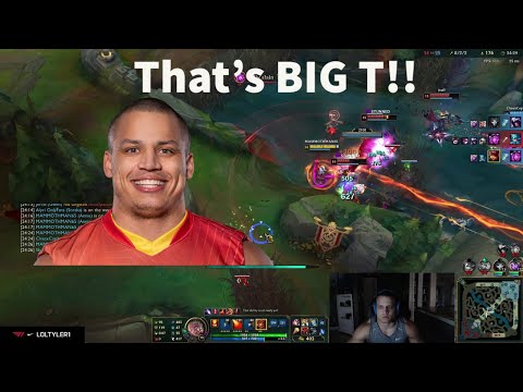 Tyler1 flashes in to get the TRIPLE KILL - Annie Mid