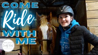 FINALLY BACK AT RIDING LESSONS | "WHAT WAS THAT!?" | VLOG