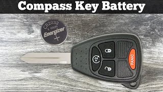 2007 - 2017 Jeep Compass Key Fob Battery Replacement - How To Change Replace Remote Batteries