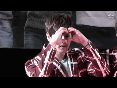 150208 신촌M2U레코드 팬사인회♥ U-Kiss 일라이 ELI (fancam)