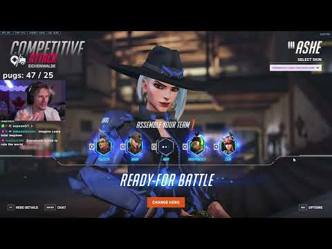 Overwatch 2 Rank 1 Ashe Player Warn Tryhard Ashe Gameplay -Cant Carry His Team-