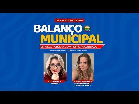 BALANÇO MUNICIPAL - 12 DE NOVEMBRO