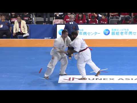 【新極真会】Court2 2ndRound28 man Zakariyya Ozeer vs Anatolii Zhuravel The 12th World Karate Championship