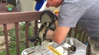 Dewalt DW703 Compound Miter Saw blade replacement