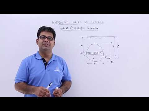 Vertical Plane Surface Submerged in a Liquid