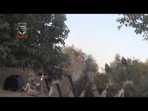استهداف كتيبة الشهيد زيد الحراكي بقذائف الهاون مواقع قوات النظام في الغوطة الشرقية في ريف دمشق