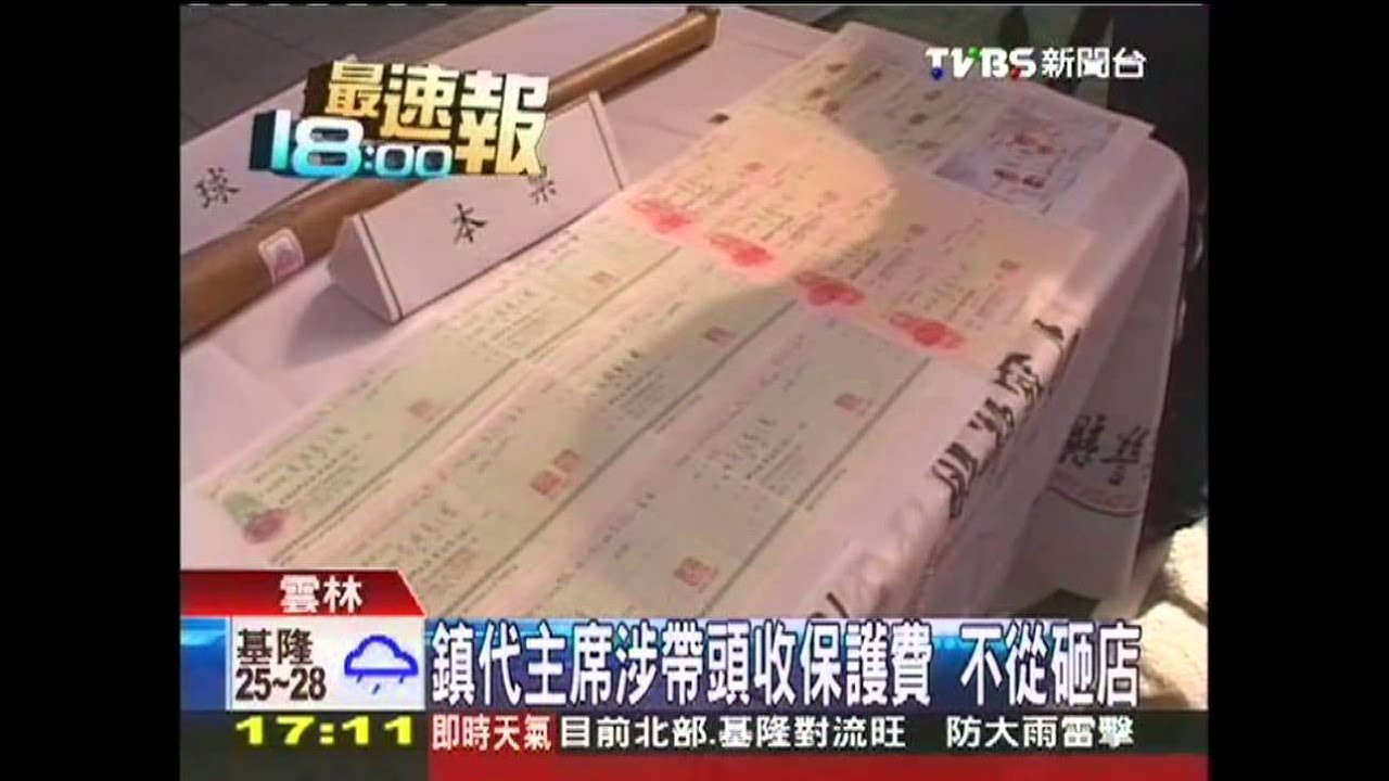 鎮代主席涉帶頭收保護費　不從砸店
